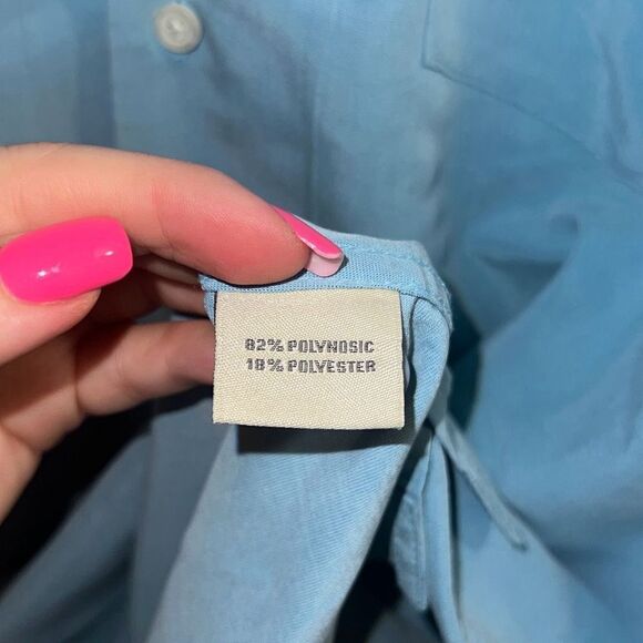 ✨Solitude Button Down Embroidered Short Sleeves Shirt✨ - Picture 3 of 6